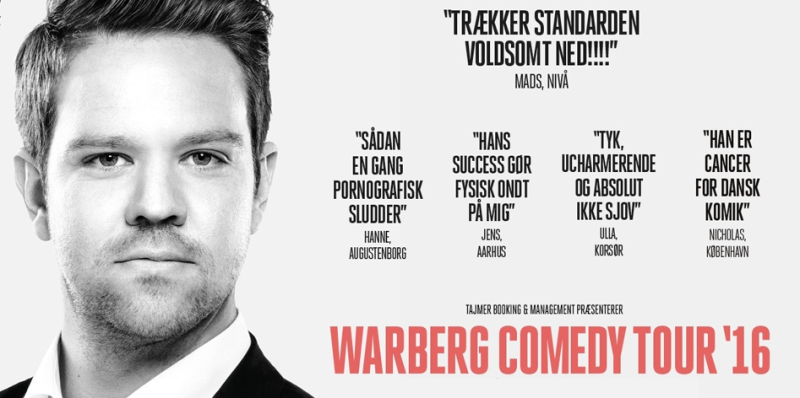 Warberg Comedy tour '16 08. december kl. 20:00