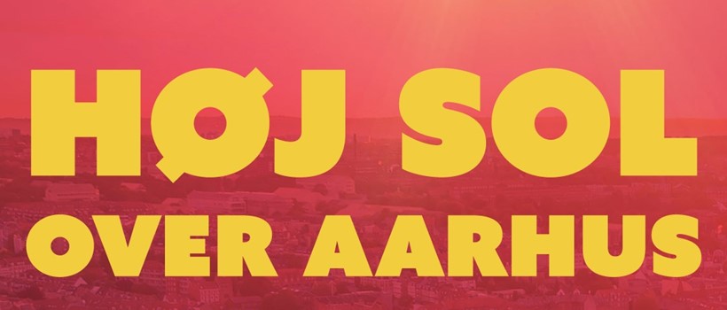 Høj sol over Aarhus 07. marts kl. 20:00