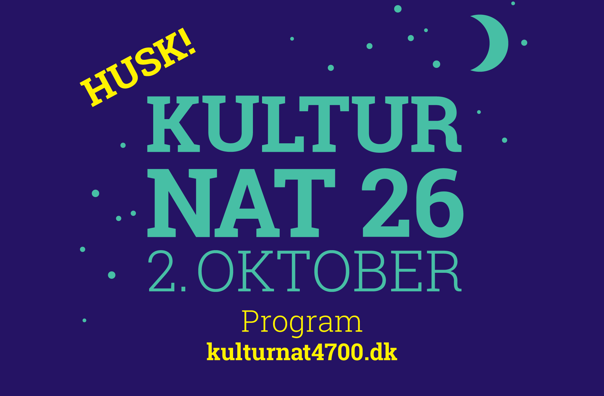 Næstved Kulturnat 2026 02. oktober kl. 16:00