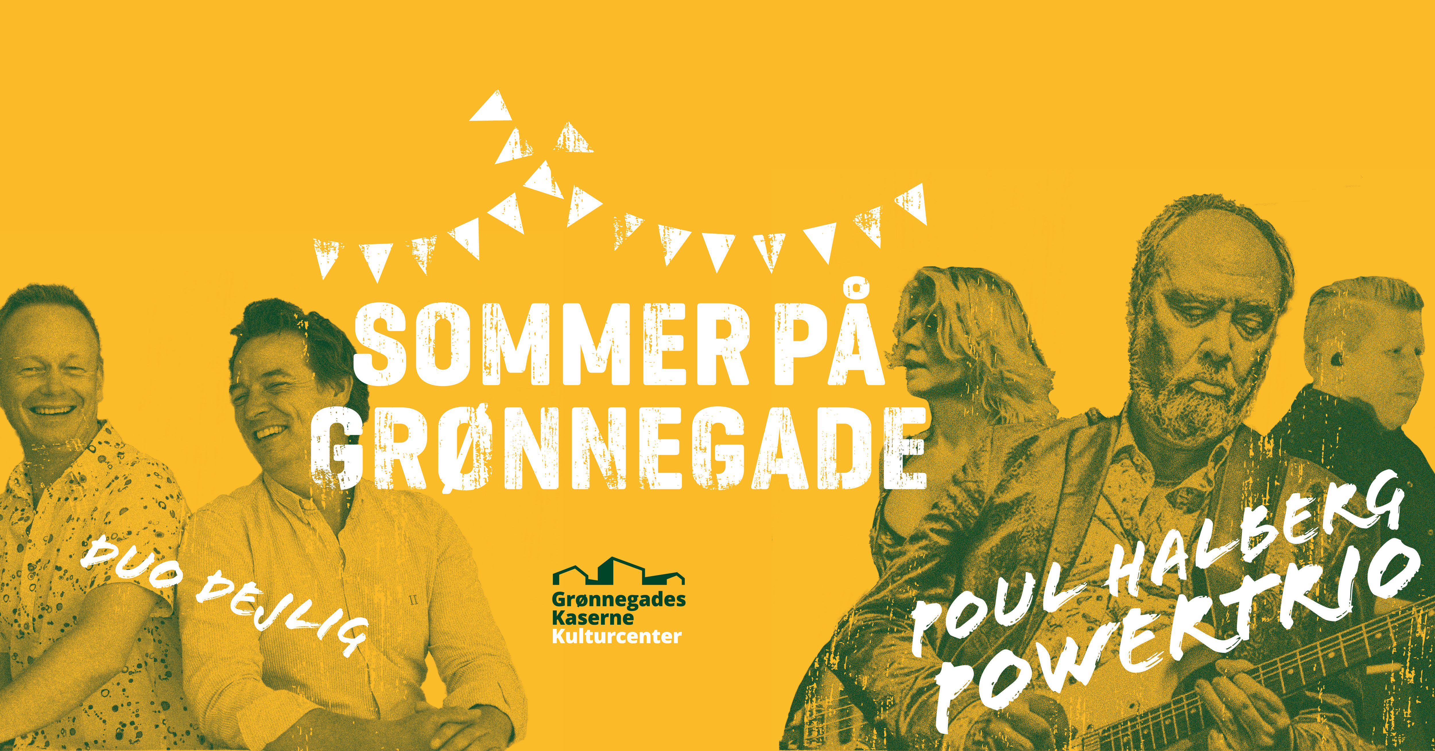 Sommer på Grønnegade:  Duo Dejlig // Poul Halberg Powertrio 31. juli kl. 18:00