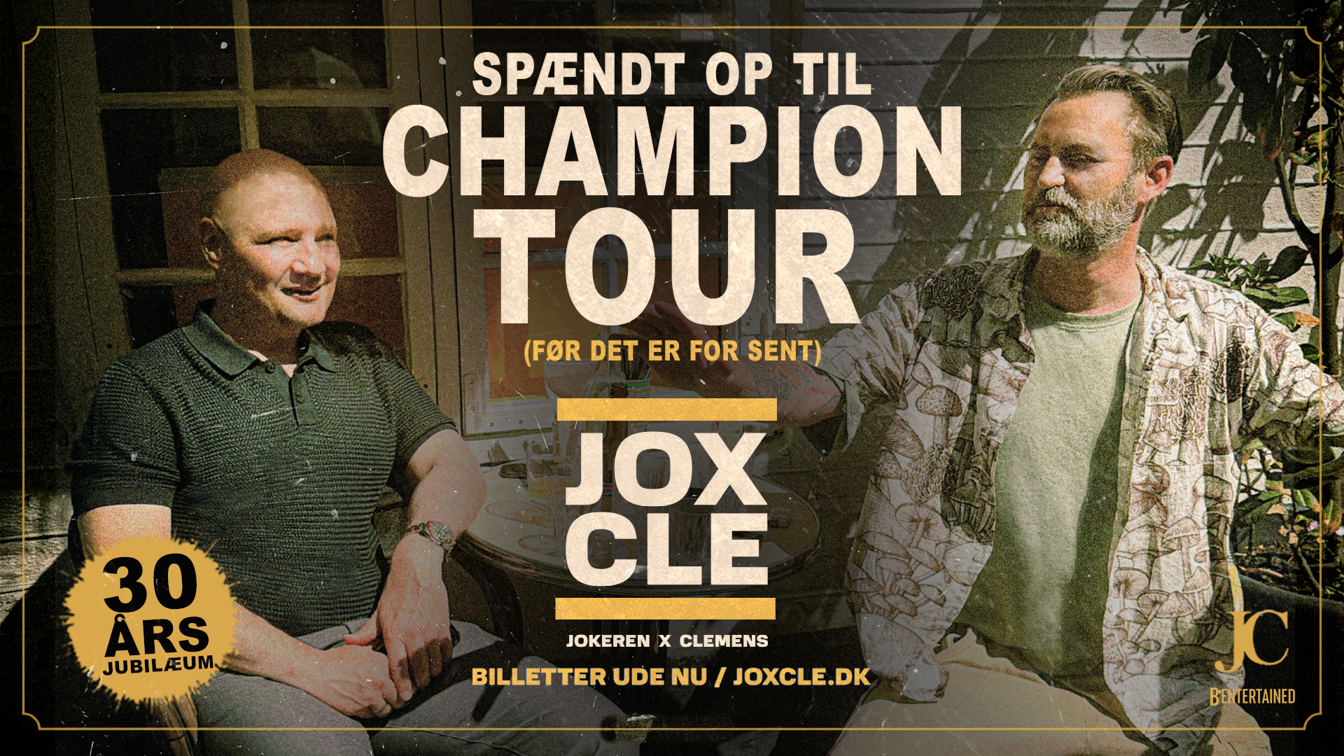 Spændt op til champion tour - Clemens & Jokeren 02. april kl. 20:00