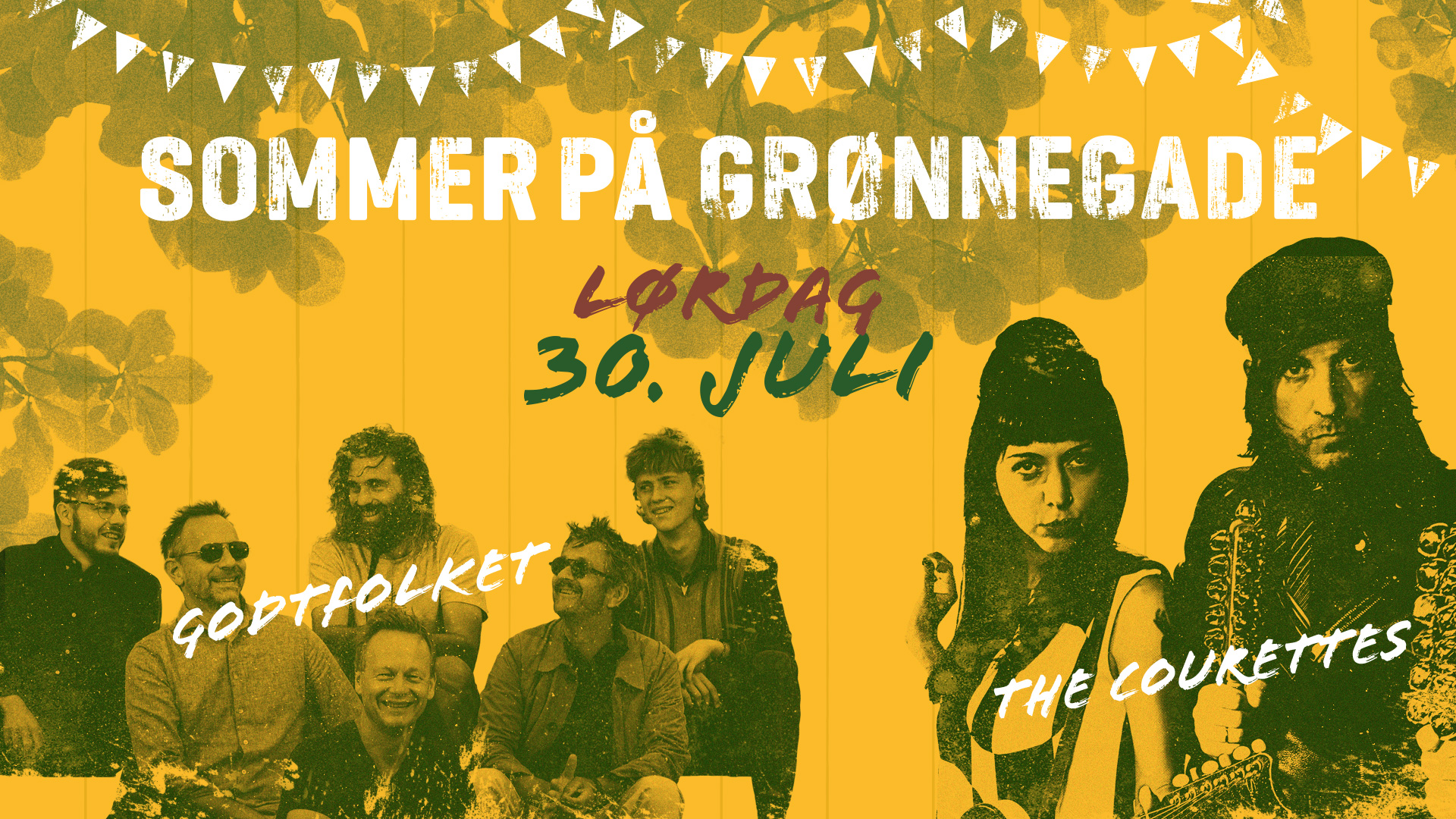 GODTFOLKET – THE COURETTES(DK+BR) - SOMMER PÅ GRØNNEGADE 30. juli kl. 18:00