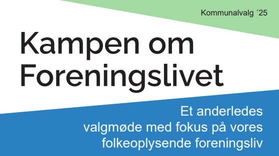 Kampen om Foreningslivet – KV25 28. oktober kl. 19:00